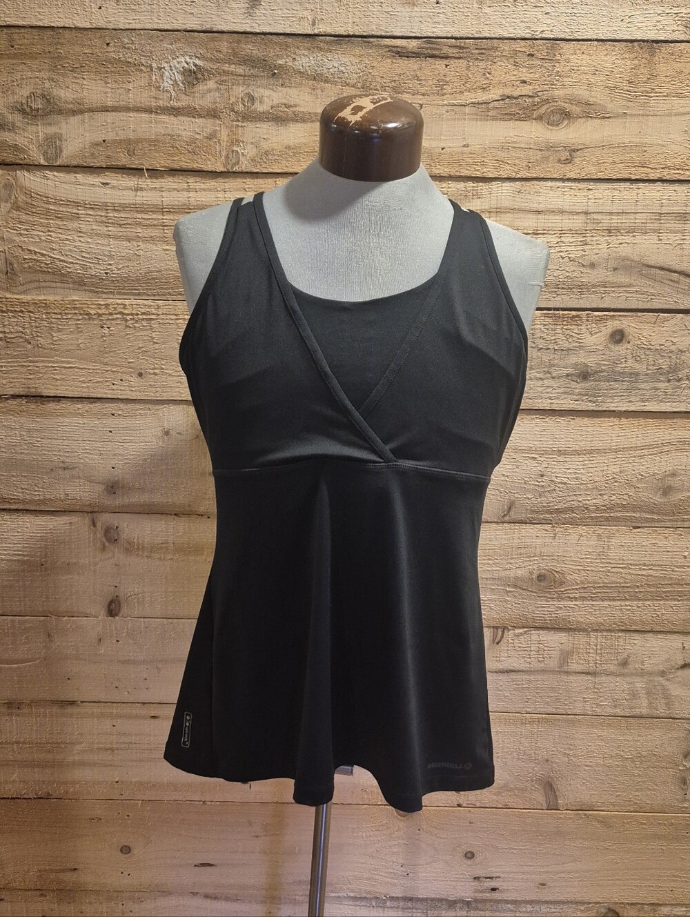 5/$30 Or 10/$50. Merrell Black Crossover V-Neck Tank Top